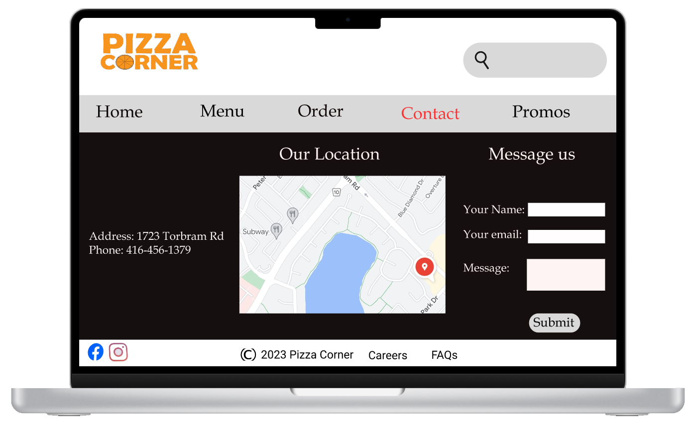 Desktop Contact Page